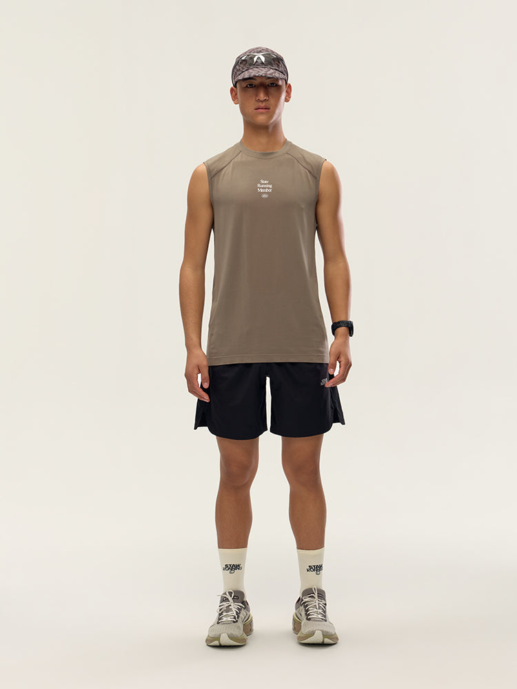 One-Piece Knit Running Vest