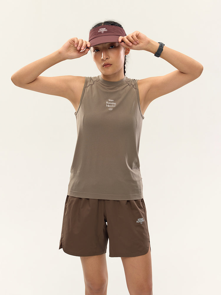 One-Piece Knit Running Vest