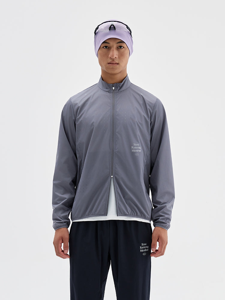 Stand-Collar Windproof Running Jacket