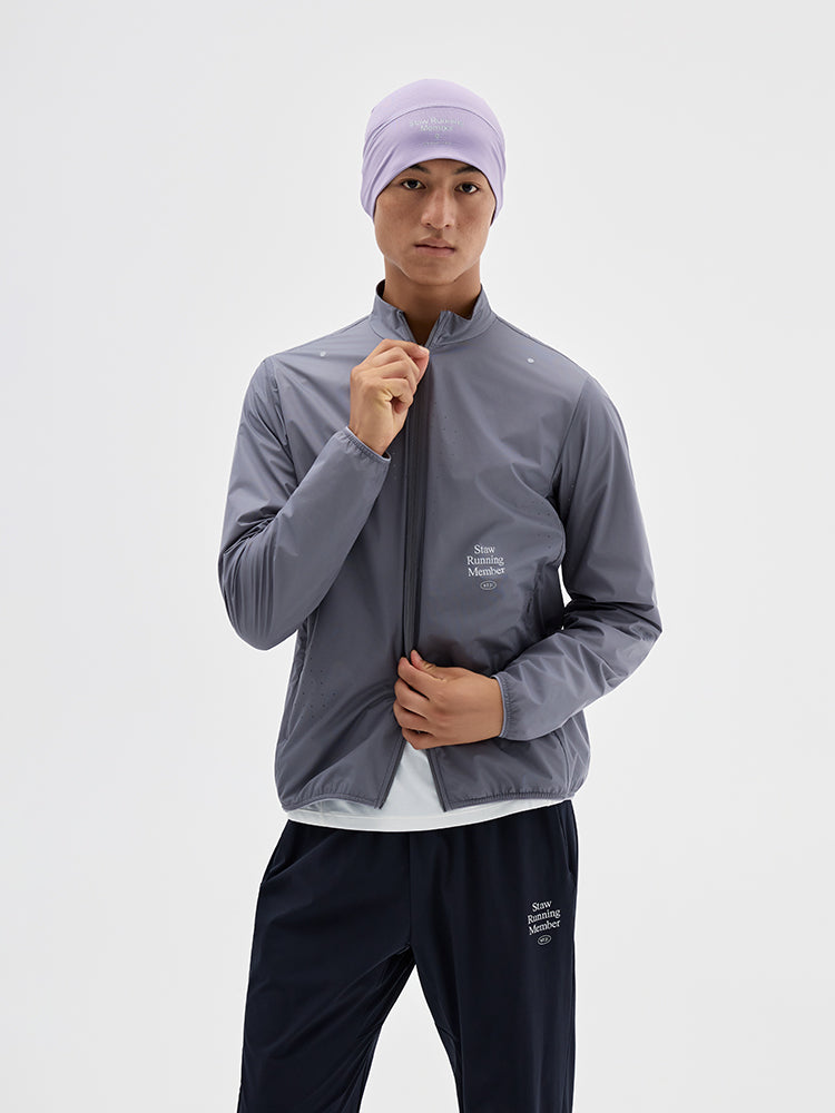 Stand-Collar Windproof Running Jacket