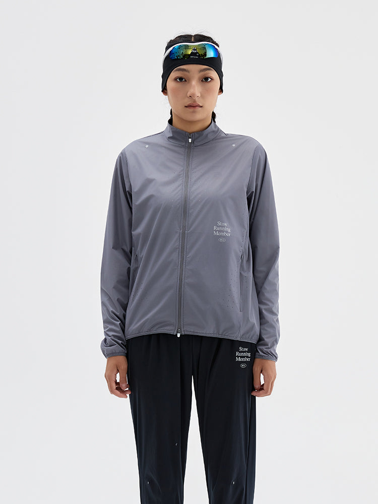 Stand-Collar Windproof Running Jacket