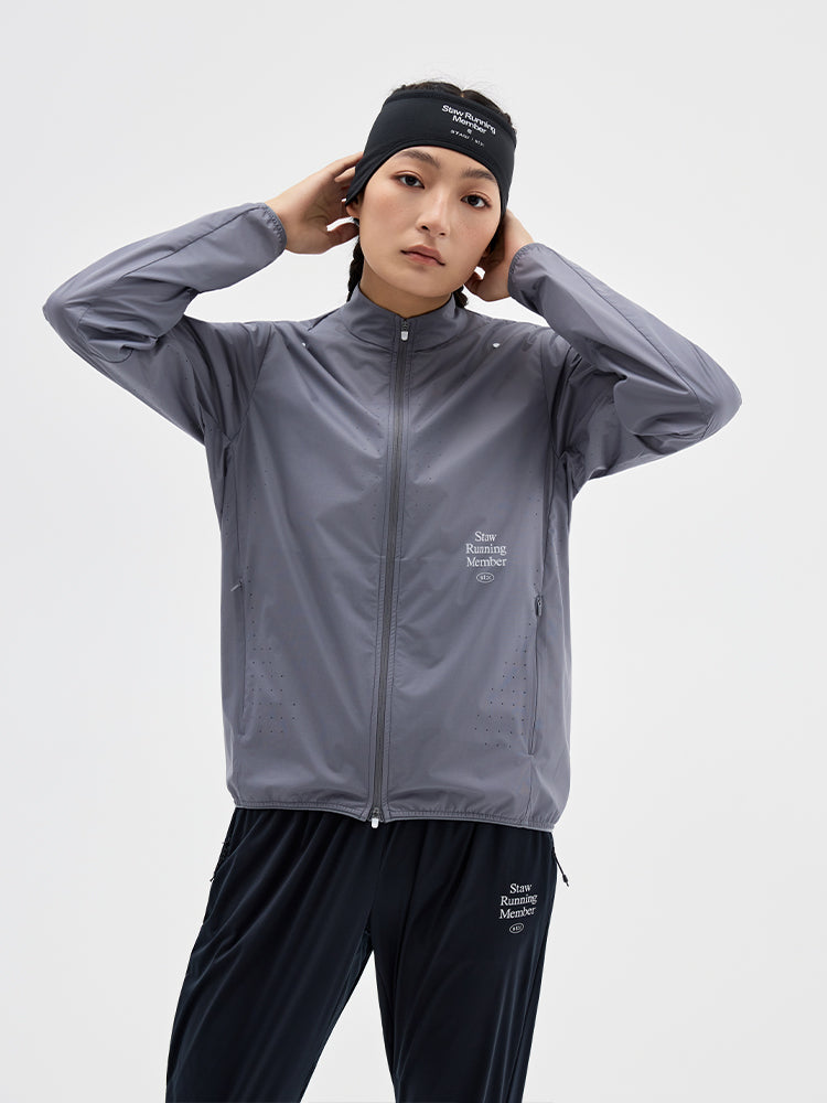 Stand-Collar Windproof Running Jacket