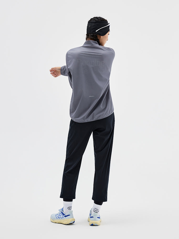 Stand-Collar Windproof Running Jacket