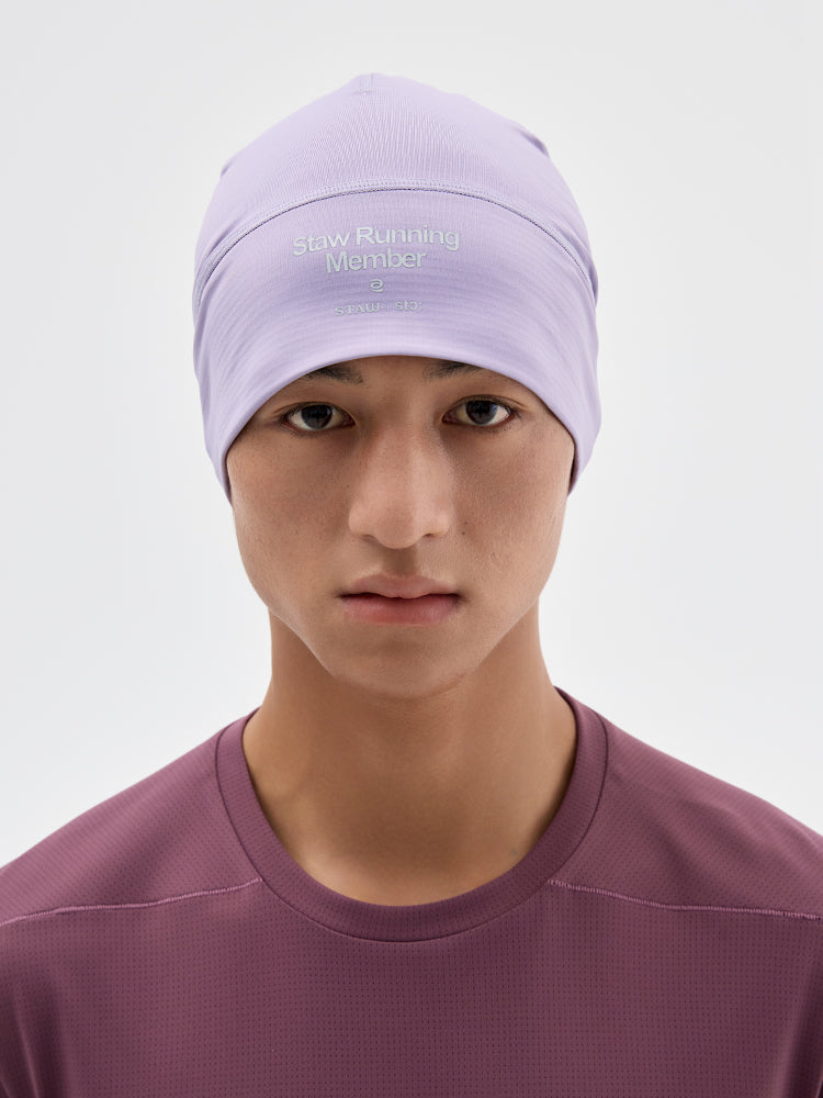 Grid Fleece Running Beanie