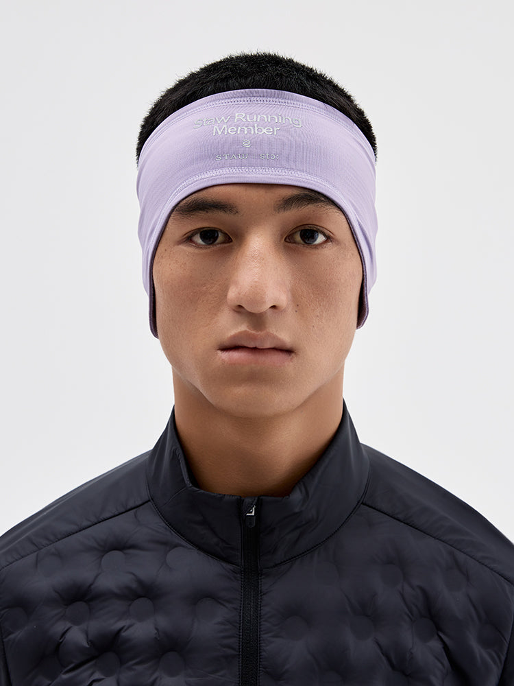 Grid Fleece Ear Warmer Headband