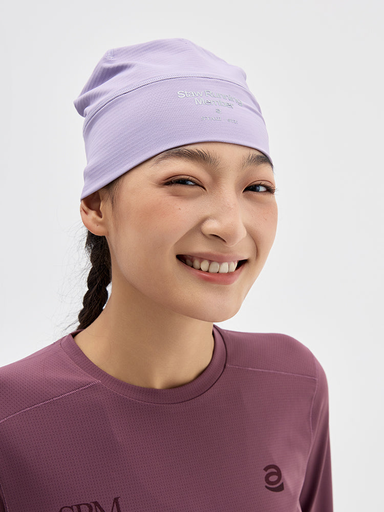 Grid Fleece Running Beanie