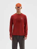 Integrated Knit Athletic Long-Sleeve Top