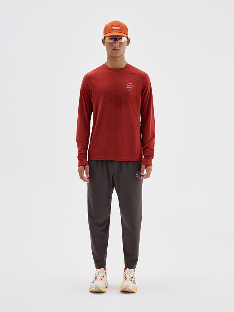 Integrated Knit Athletic Long-Sleeve Top