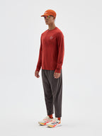 Integrated Knit Athletic Long-Sleeve Top