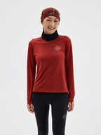 Integrated Knit Athletic Long-Sleeve Top