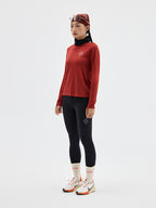 Integrated Knit Athletic Long-Sleeve Top