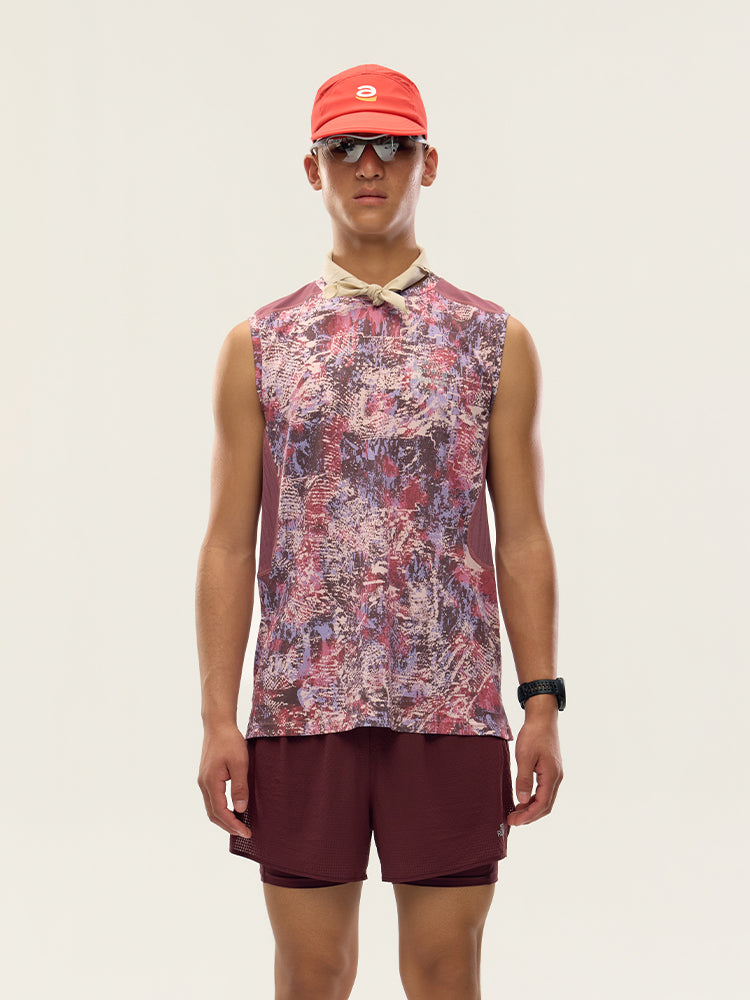 Printed Zoned Sports Tank Top
