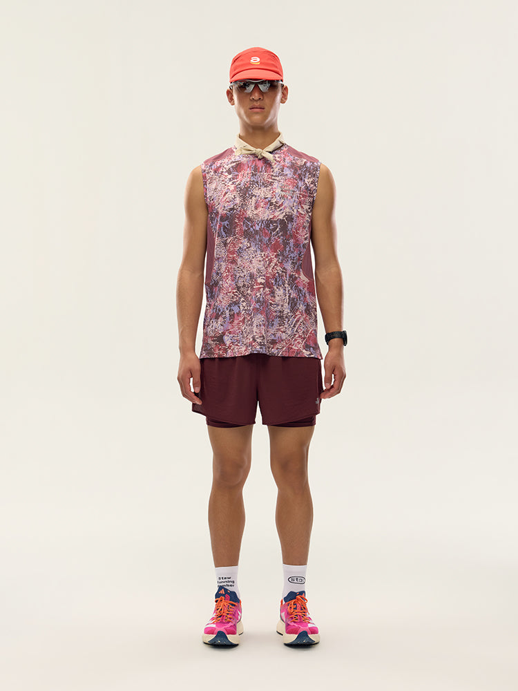 Printed Zoned Sports Tank Top