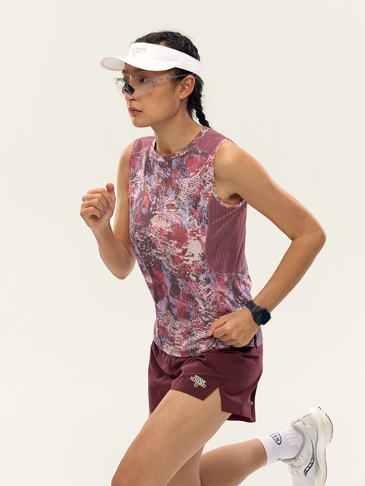 Printed Zoned Sports Tank Top