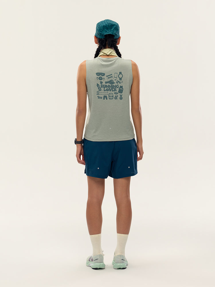 Running Lover Printed Tank Top