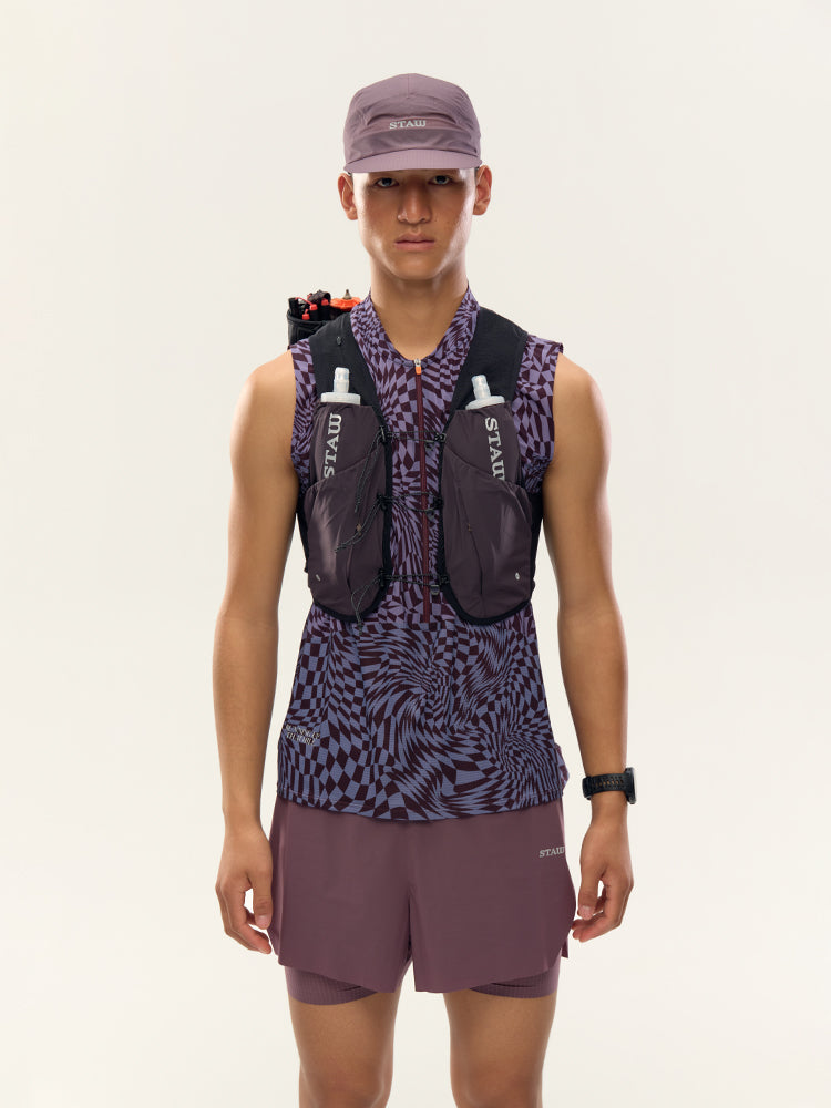 12L Trail Running Hydration Vest｜Misty Purple /White