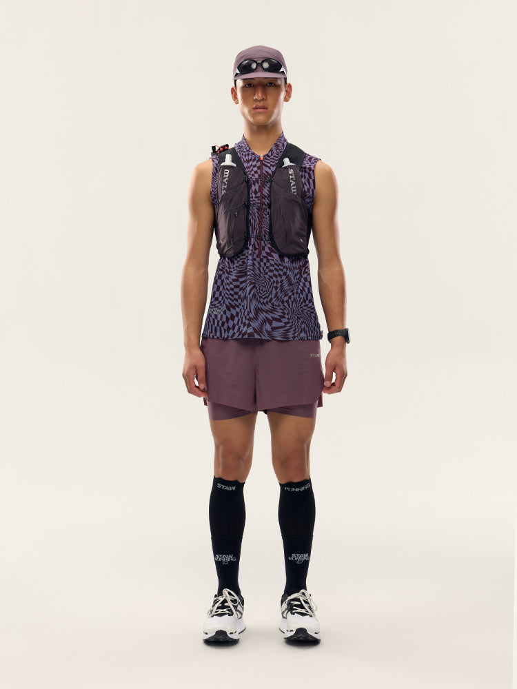 12L Trail Running Hydration Vest｜Misty Purple /White