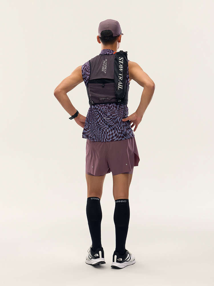 12L Trail Running Hydration Vest｜Misty Purple /White