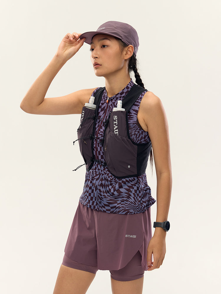 12L Trail Running Hydration Vest｜Misty Purple /White
