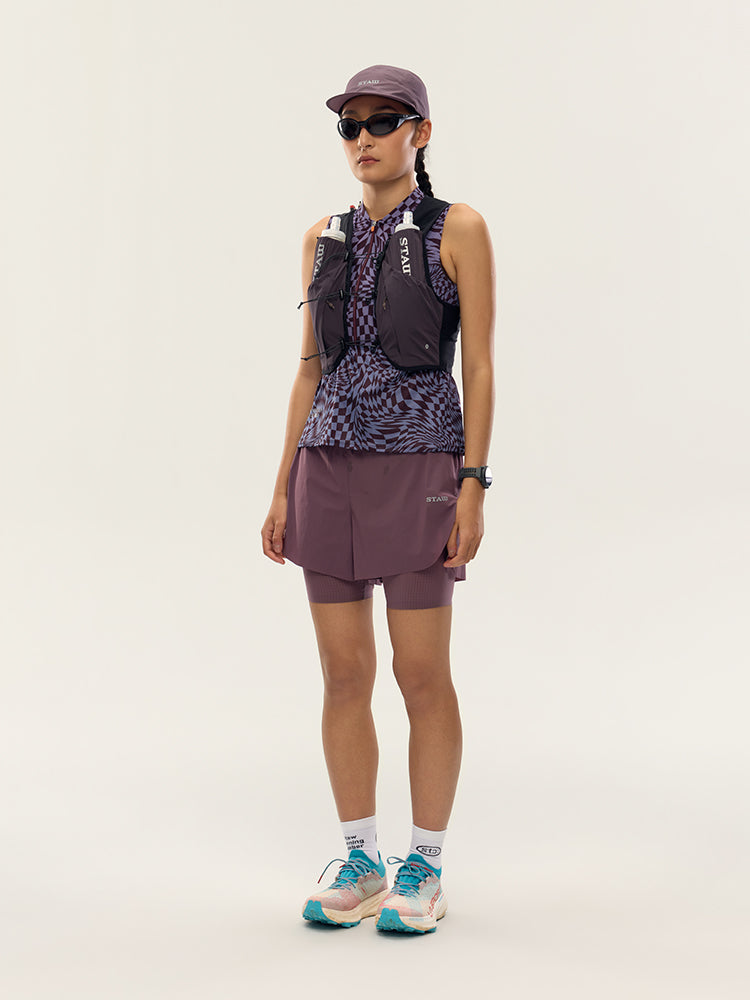 12L Trail Running Hydration Vest｜Misty Purple /White