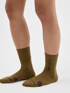 Jacquard Color-Blocked Running Socks