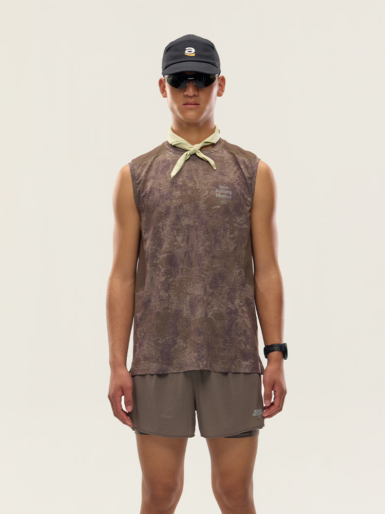 Printed Zoned Sports Tank Top