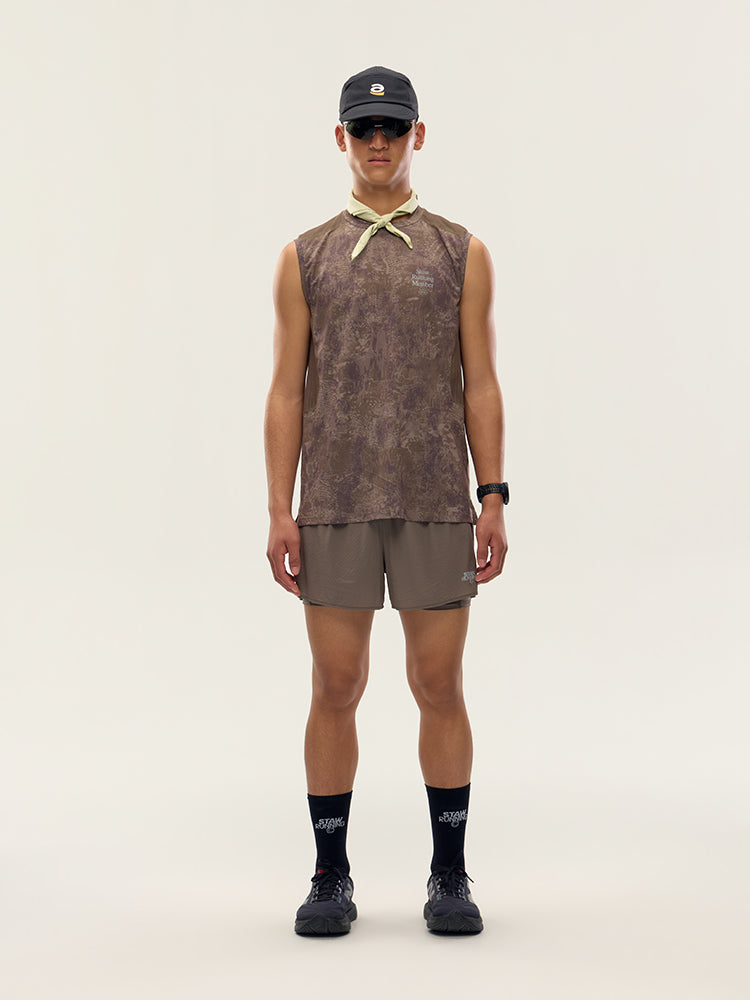 Printed Zoned Sports Tank Top