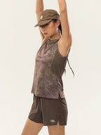 Printed Zoned Sports Tank Top
