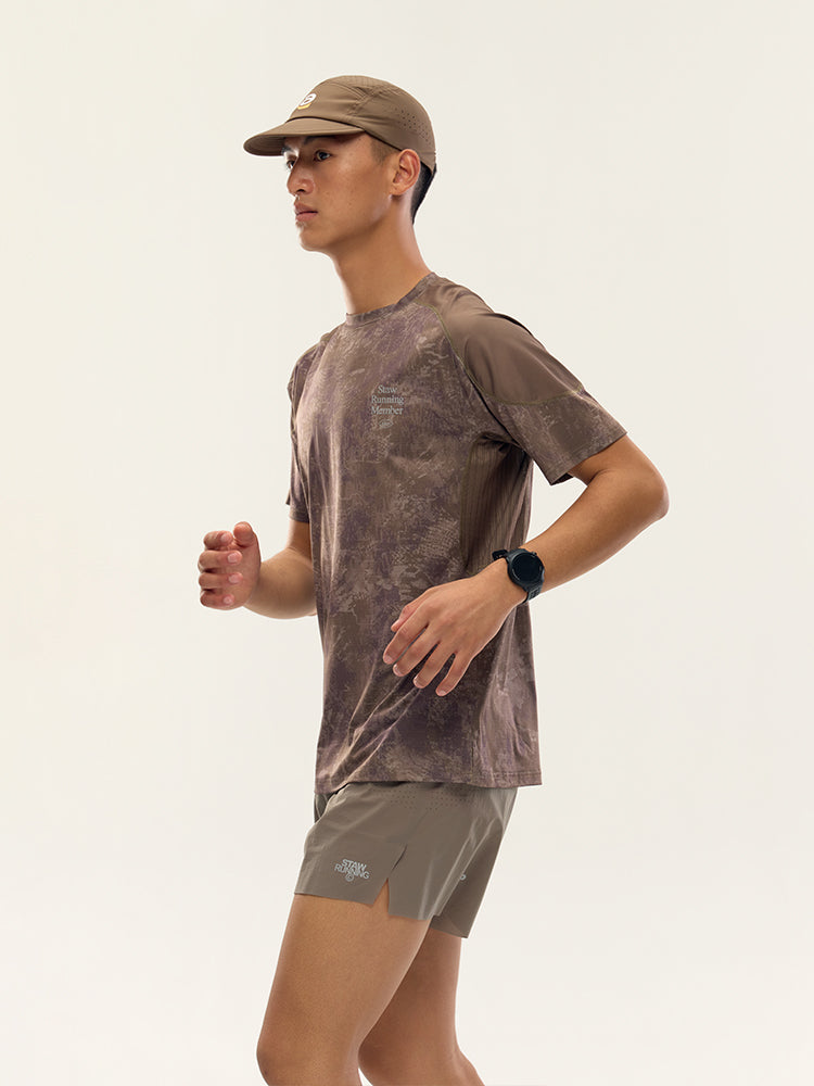 Printed Zoned Running Short Sleeve