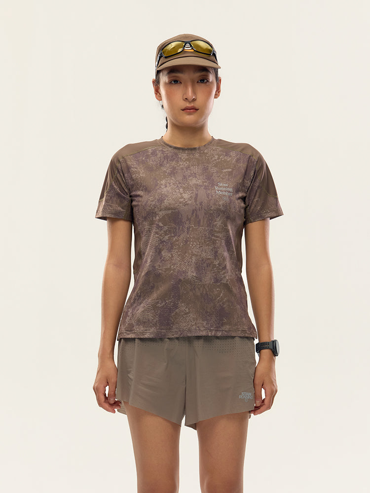 Printed Zoned Running Short Sleeve