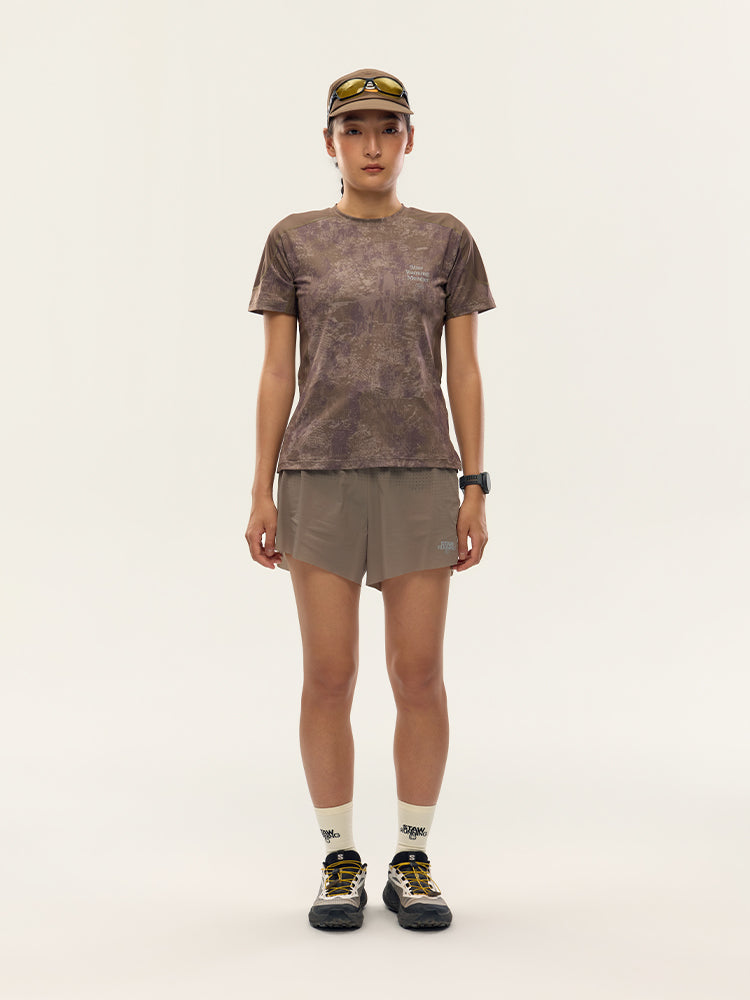 Printed Zoned Running Short Sleeve