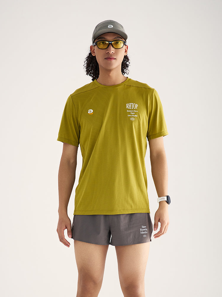 Music-Themed Printed Running T-Shirt