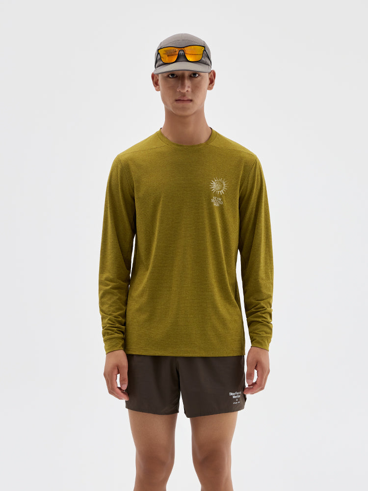 Nature Force Runner Printed Long-Sleeve Top