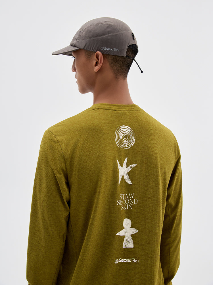 Nature Force Runner Printed Long-Sleeve Top