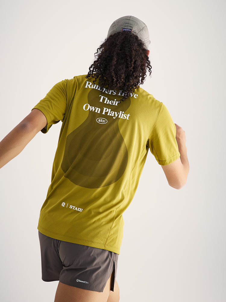 Music-Themed Printed Running T-Shirt