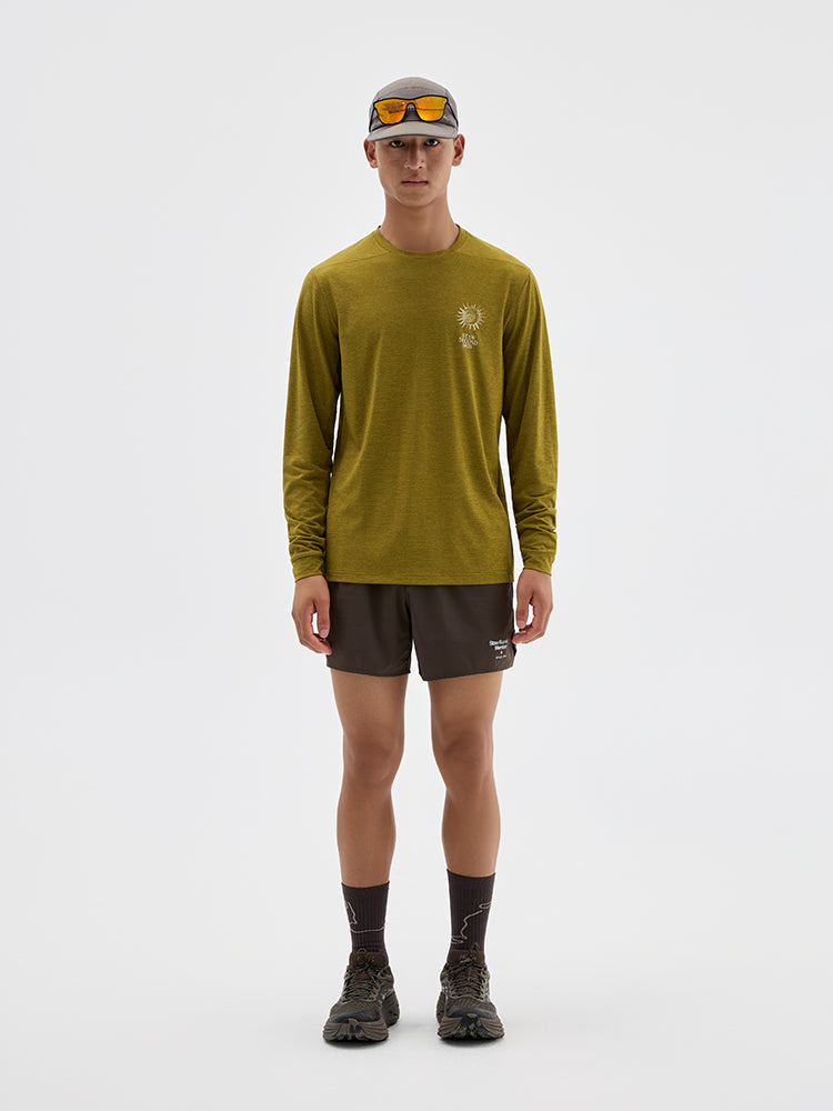 Nature Force Runner Printed Long-Sleeve Top