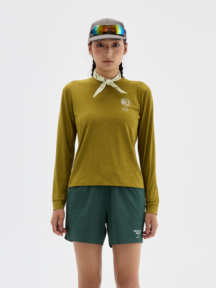Nature Force Runner Printed Long-Sleeve Top
