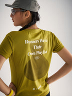 Music-Themed Printed Running T-Shirt