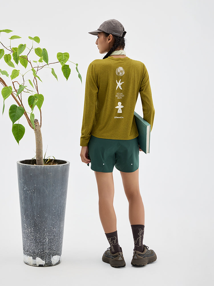 Nature Force Runner Printed Long-Sleeve Top
