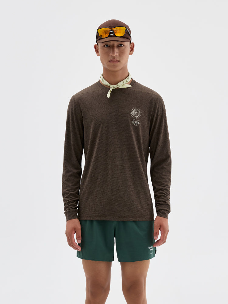Nature Force Runner Printed Long-Sleeve Top