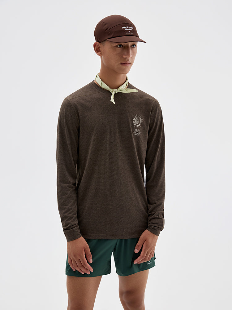 Nature Force Runner Printed Long-Sleeve Top