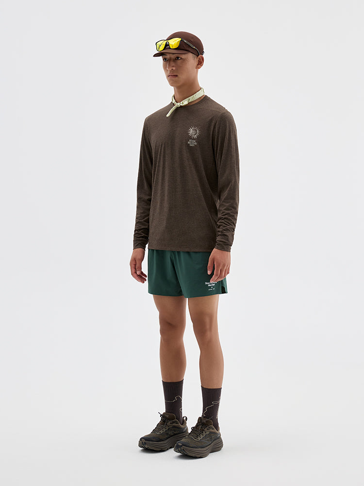Nature Force Runner Printed Long-Sleeve Top