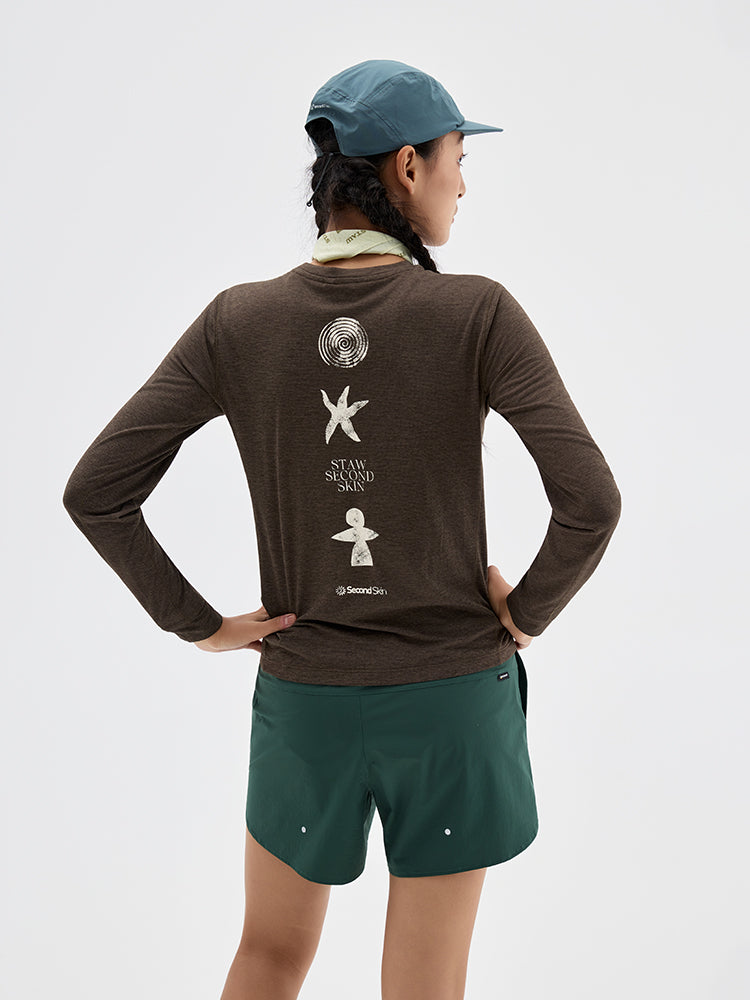 Nature Force Runner Printed Long-Sleeve Top
