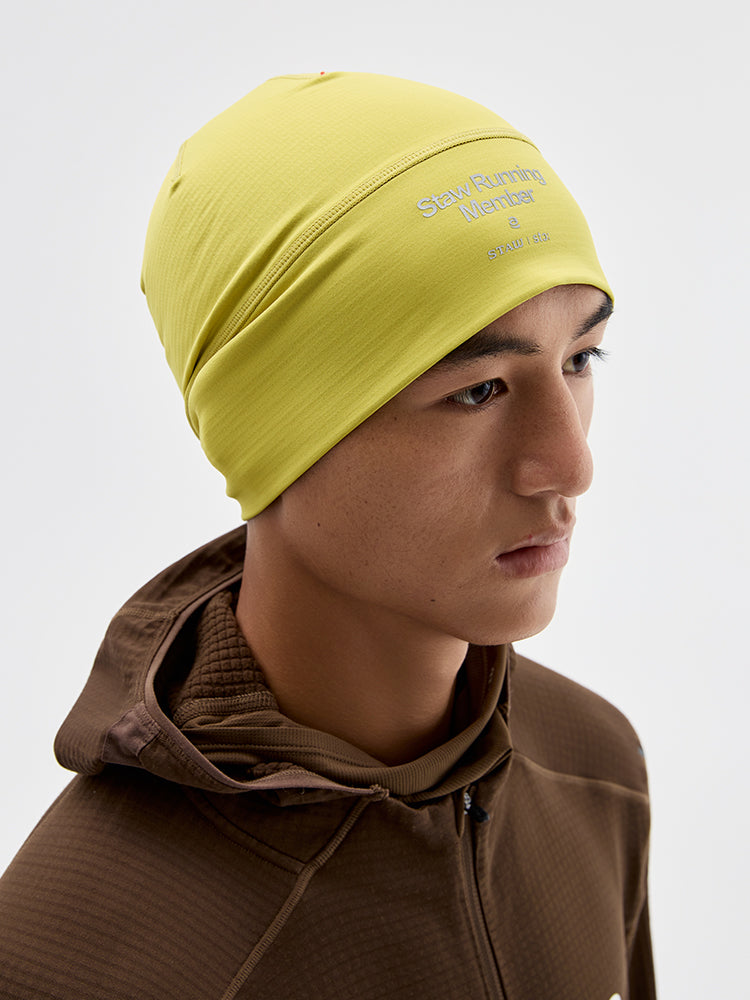 Grid Fleece Running Beanie