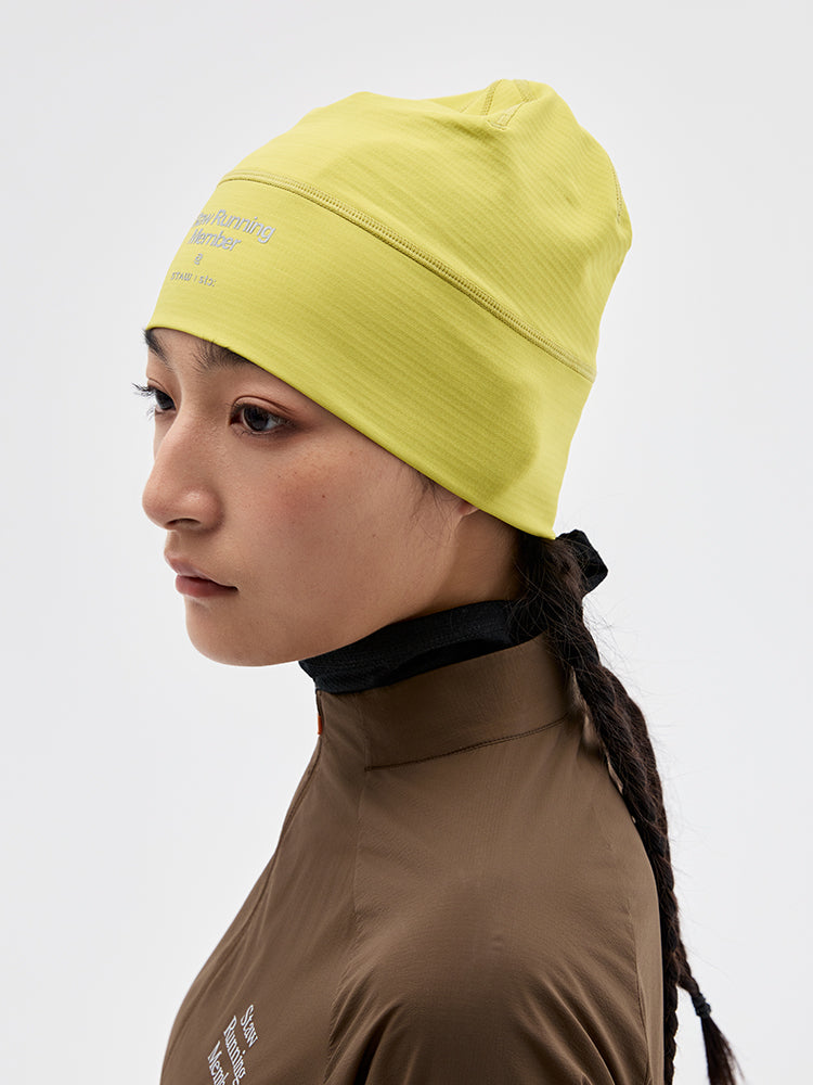 Grid Fleece Running Beanie