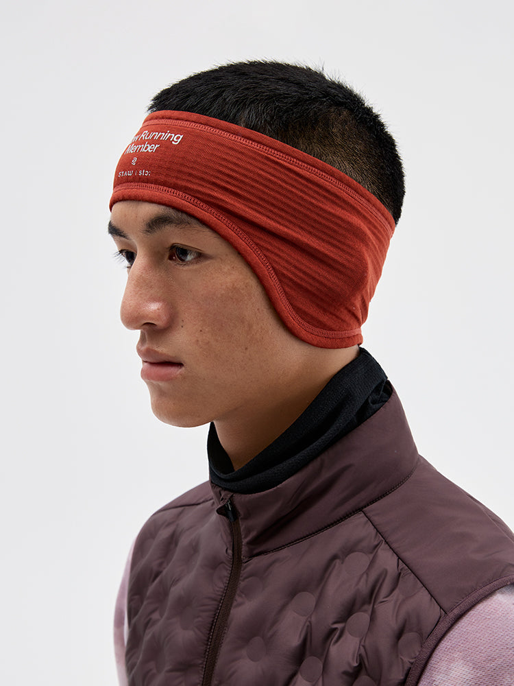 Grid Fleece Ear Warmer Headband
