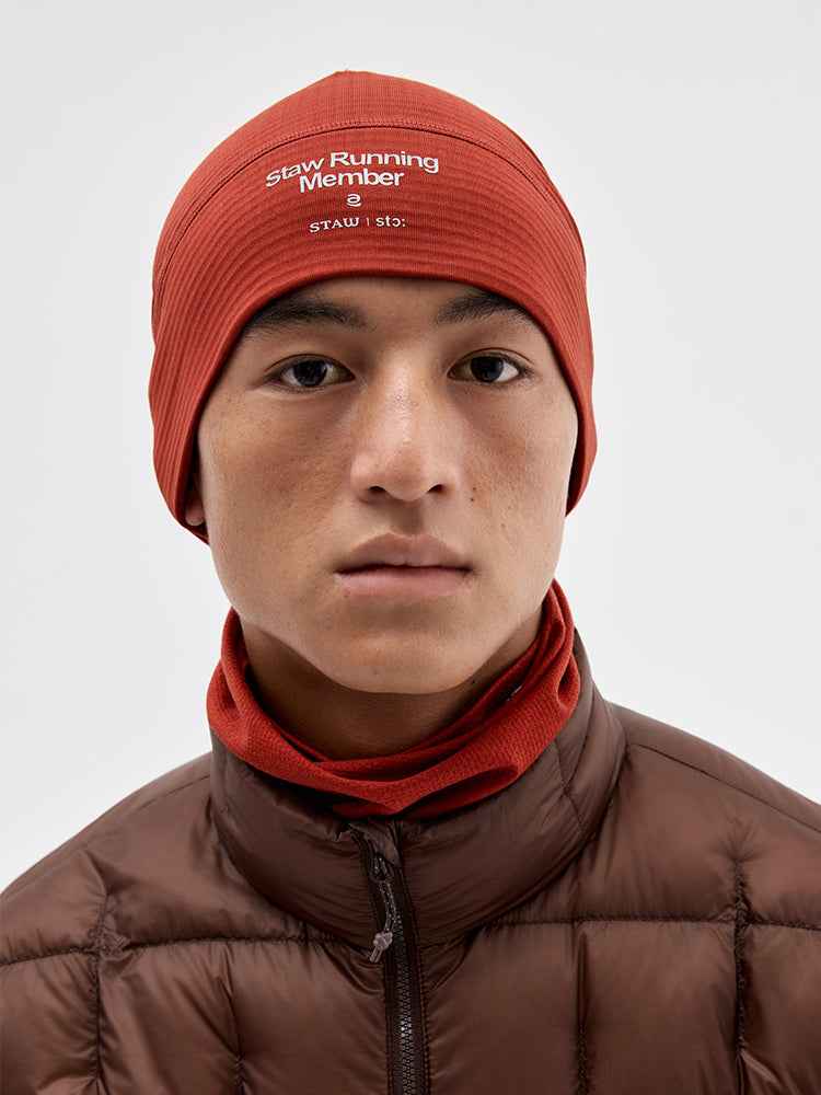 Grid Fleece Running Beanie