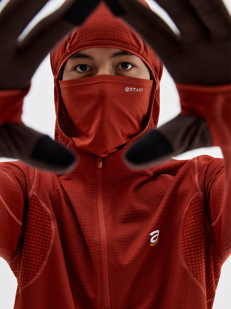 0°C 2.0 Fleece Lined Hooded Running Long Sleeve