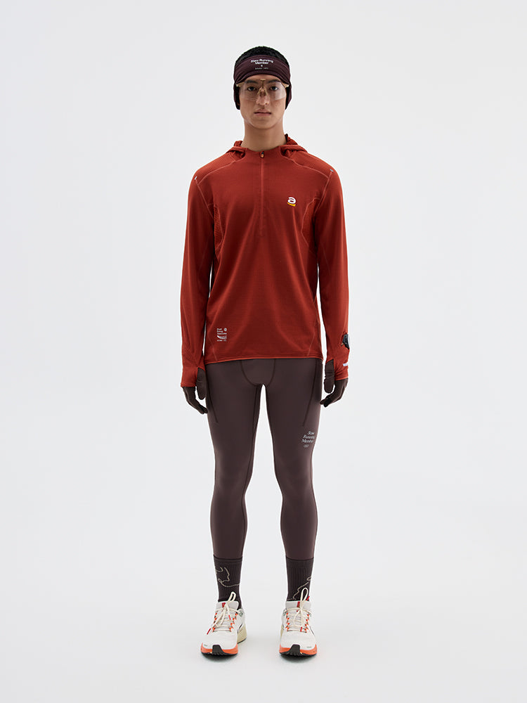0°C 2.0 Fleece Lined Hooded Running Long Sleeve