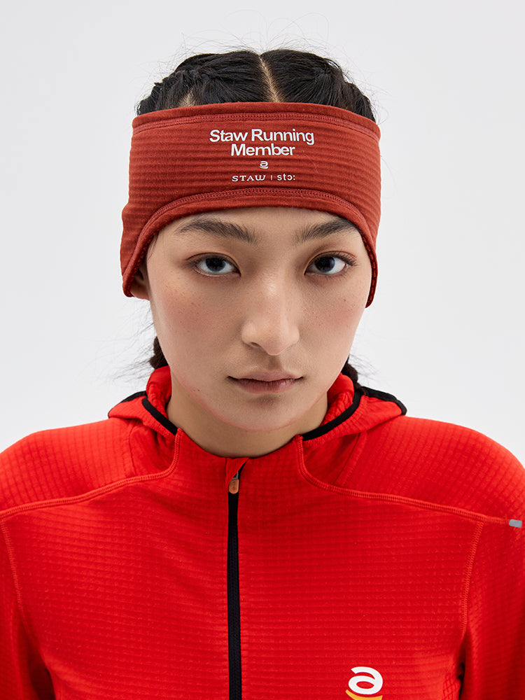 Grid Fleece Ear Warmer Headband